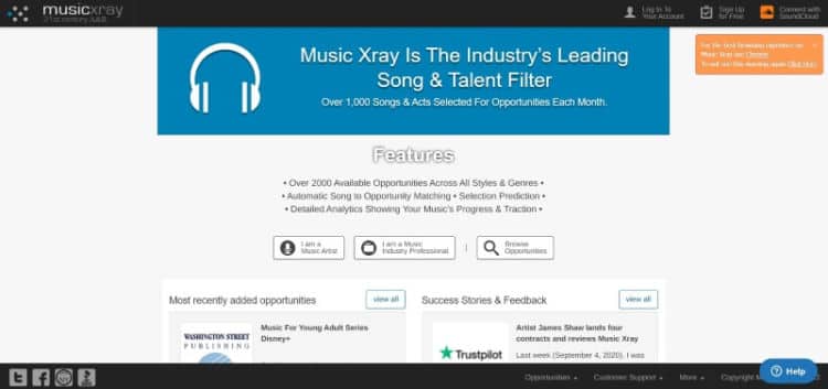 Music Xray Website