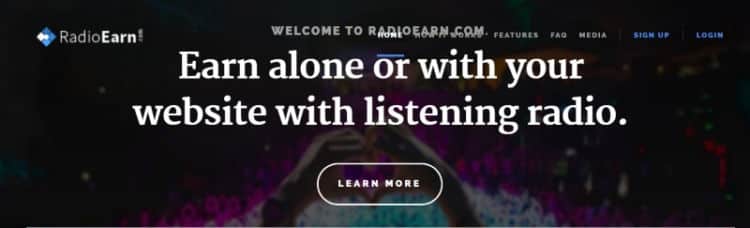 RadioEarn Website